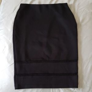 Sexy black pencil skirt
